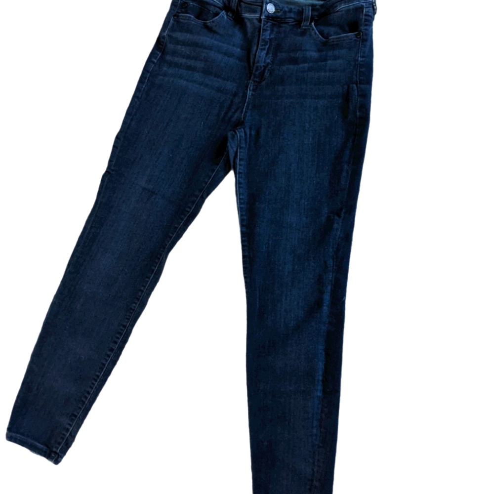 Liverpool ankle skinny dark wash jeans size 12/31